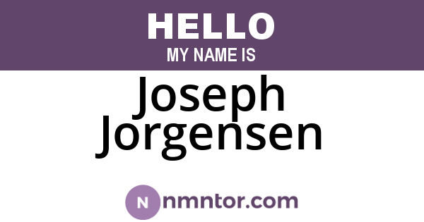 Joseph Jorgensen