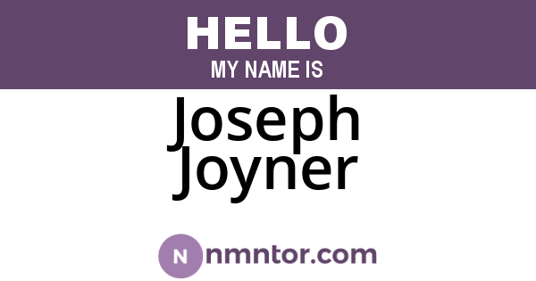 Joseph Joyner