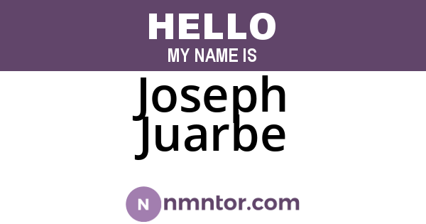 Joseph Juarbe