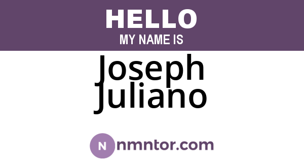 Joseph Juliano
