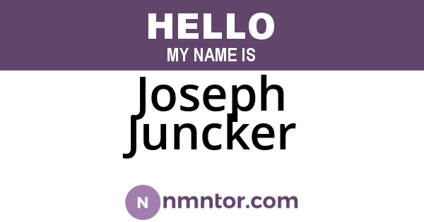 Joseph Juncker