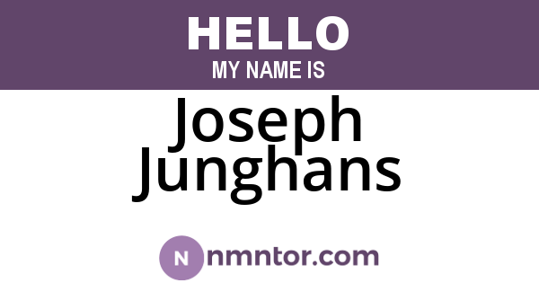Joseph Junghans