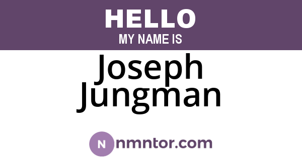 Joseph Jungman