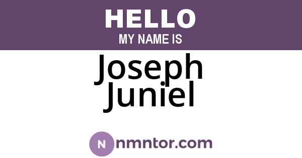Joseph Juniel