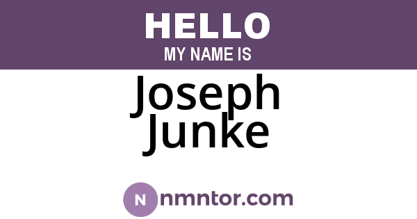 Joseph Junke