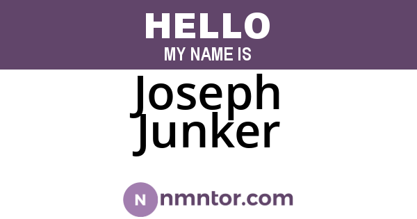 Joseph Junker