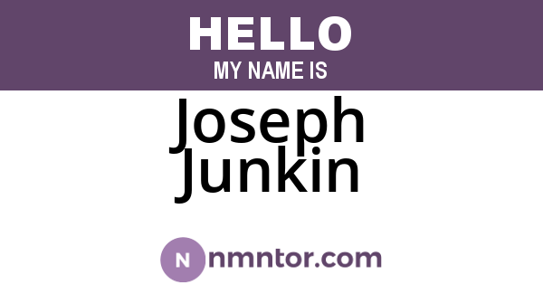 Joseph Junkin