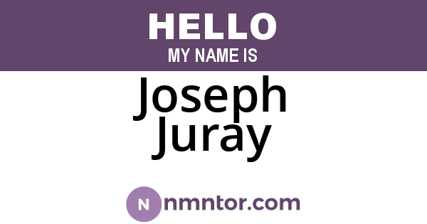 Joseph Juray
