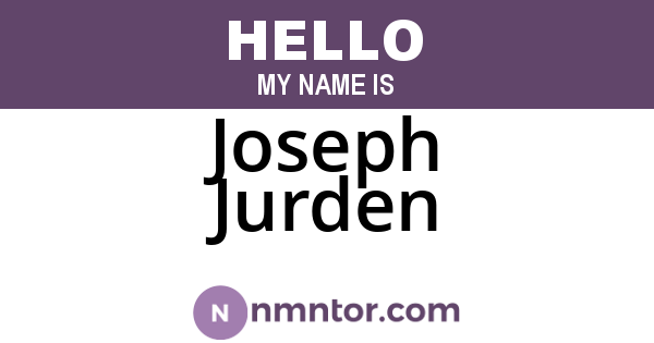 Joseph Jurden