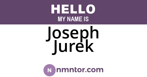 Joseph Jurek
