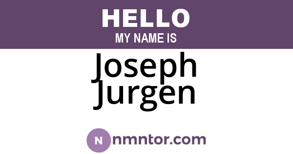 Joseph Jurgen