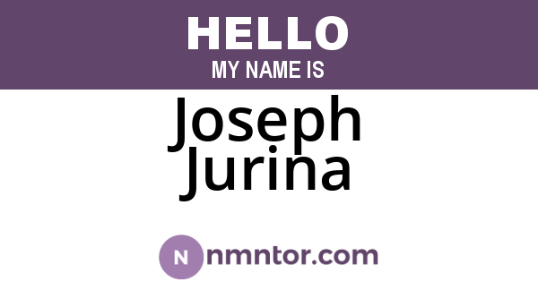 Joseph Jurina