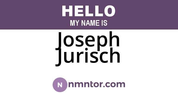 Joseph Jurisch