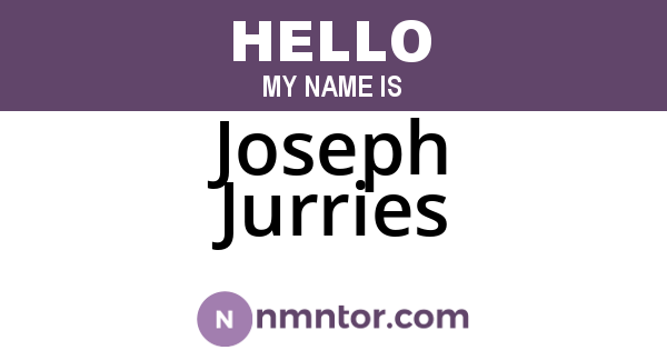 Joseph Jurries