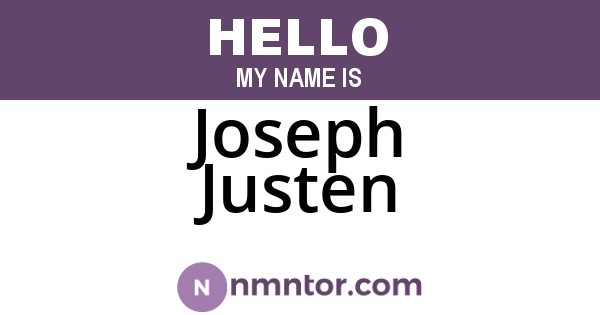 Joseph Justen