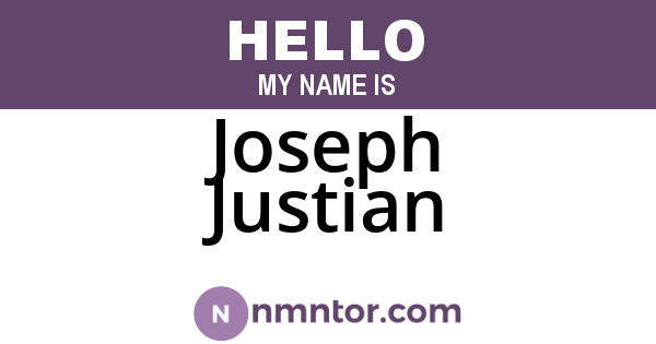 Joseph Justian