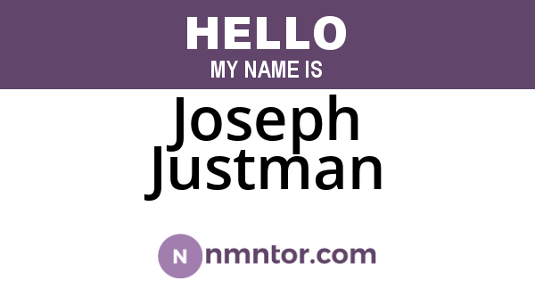 Joseph Justman