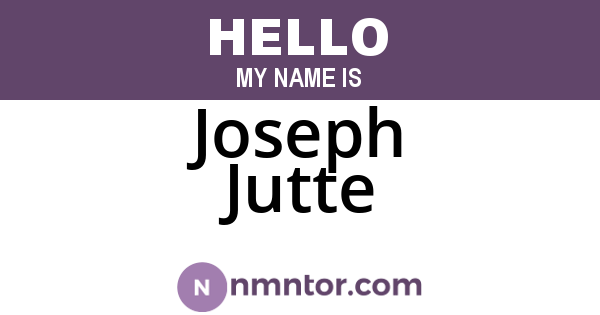 Joseph Jutte