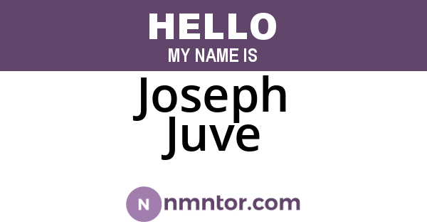 Joseph Juve