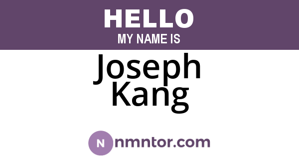 Joseph Kang