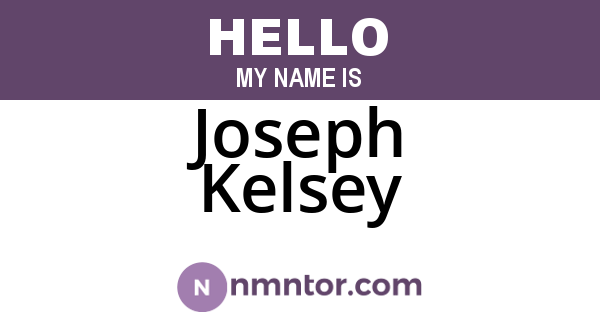 Joseph Kelsey