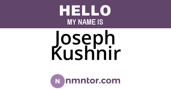 Joseph Kushnir