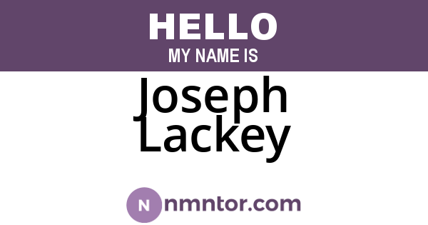 Joseph Lackey