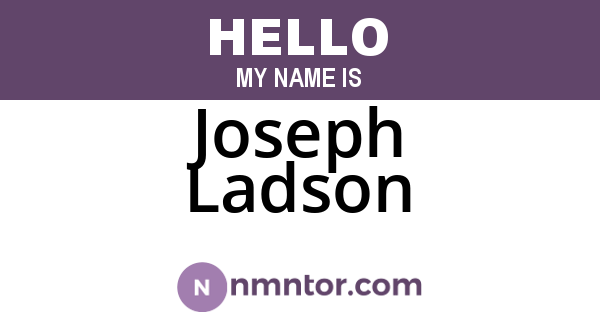Joseph Ladson