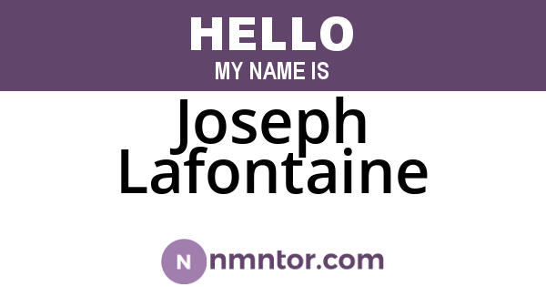 Joseph Lafontaine