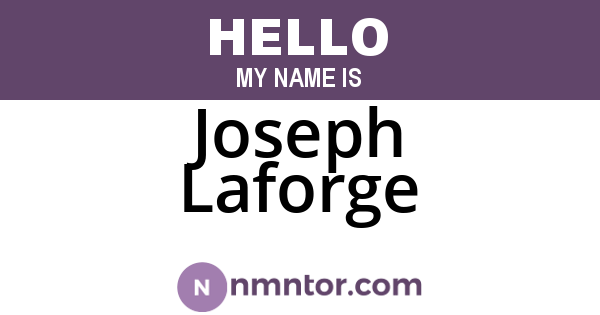 Joseph Laforge