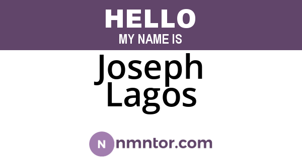 Joseph Lagos