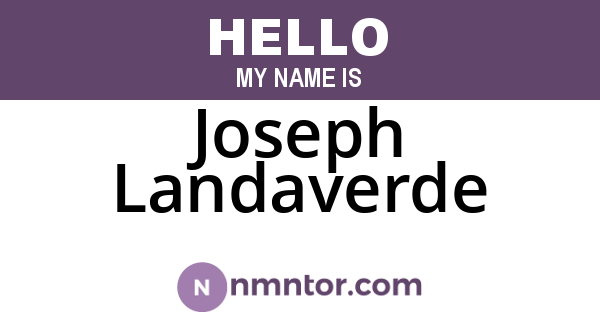 Joseph Landaverde