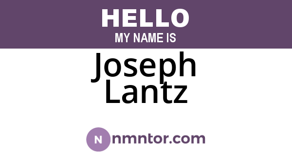 Joseph Lantz