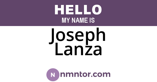 Joseph Lanza