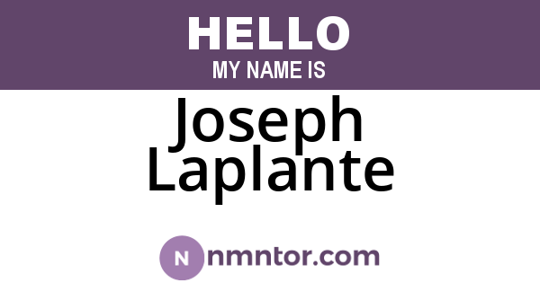 Joseph Laplante