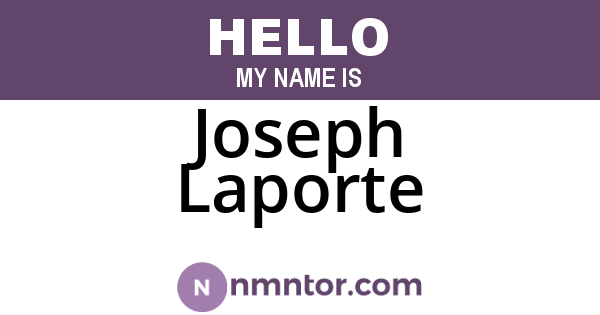 Joseph Laporte