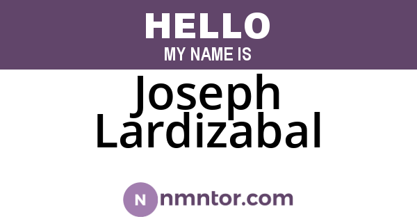 Joseph Lardizabal