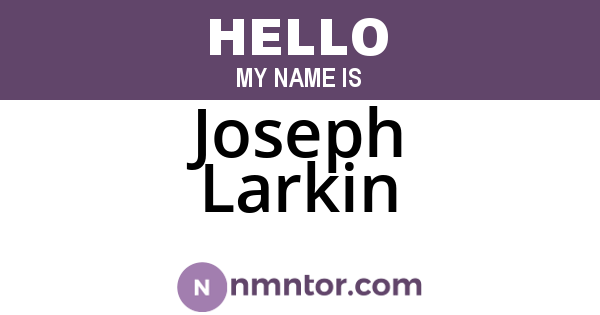 Joseph Larkin