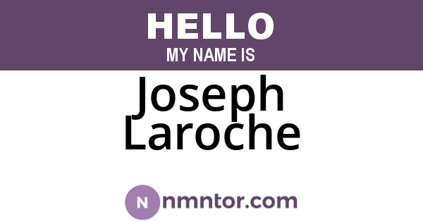 Joseph Laroche
