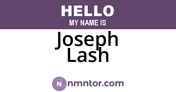 Joseph Lash