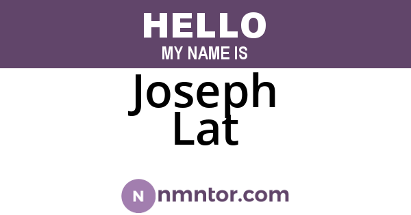 Joseph Lat