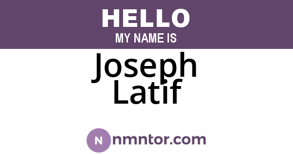 Joseph Latif