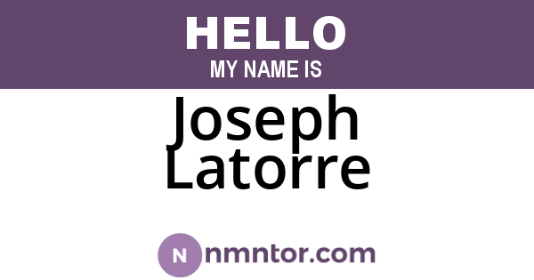Joseph Latorre