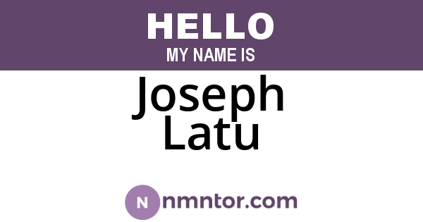 Joseph Latu