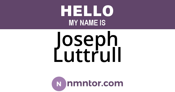 Joseph Luttrull