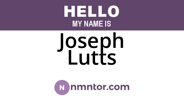 Joseph Lutts