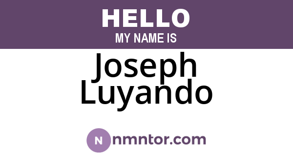 Joseph Luyando
