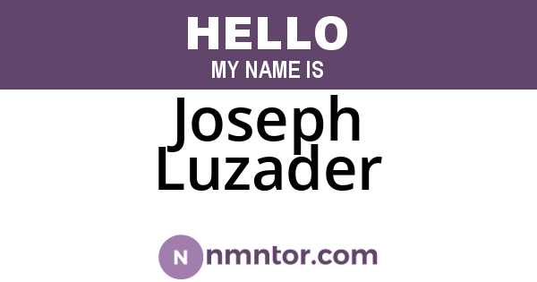 Joseph Luzader