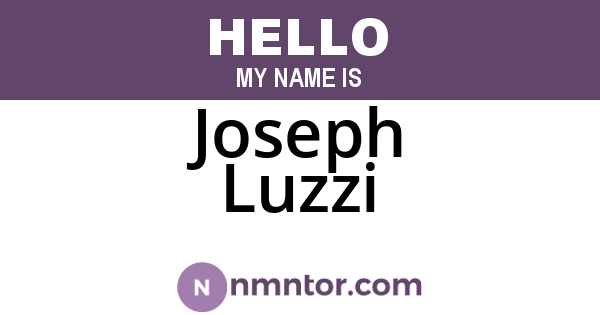 Joseph Luzzi