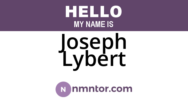 Joseph Lybert